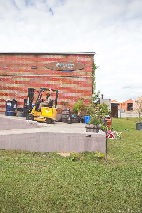 COAST Brewer/Owner, David Merritt Working Forklift