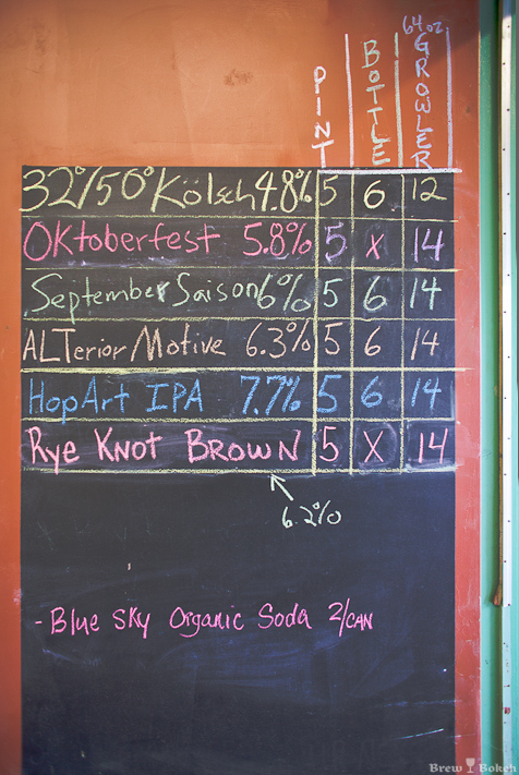 COAST Beer List