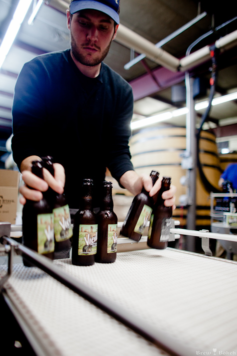 Nick Mader Pulling Vieille Off The Bottling Line