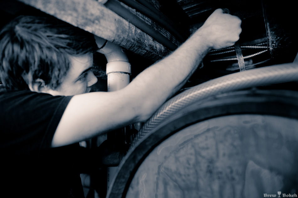 Pulling Test Sample From Barrel
