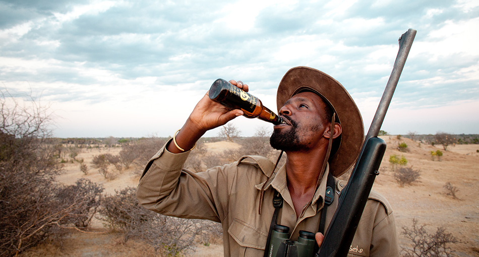 Safari guide finishing off my Kuhnhenn BA 4D in Tanzania